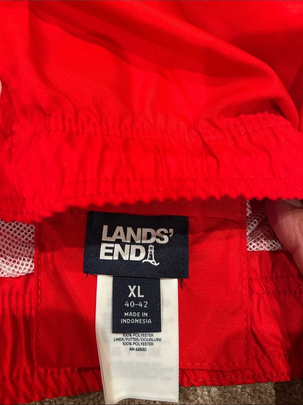 Lands End bold red